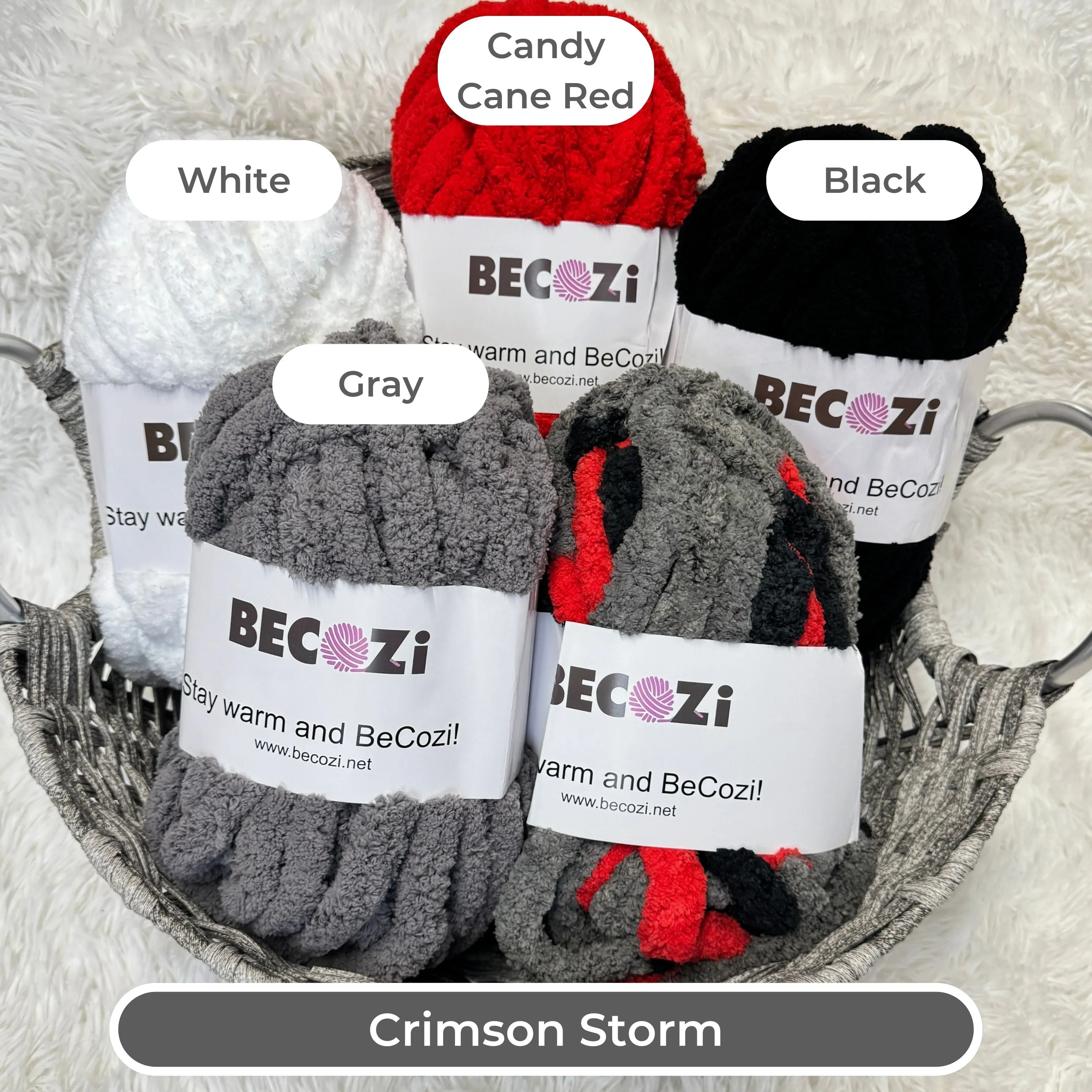 BeCozi Chunky Chenille Yarn
