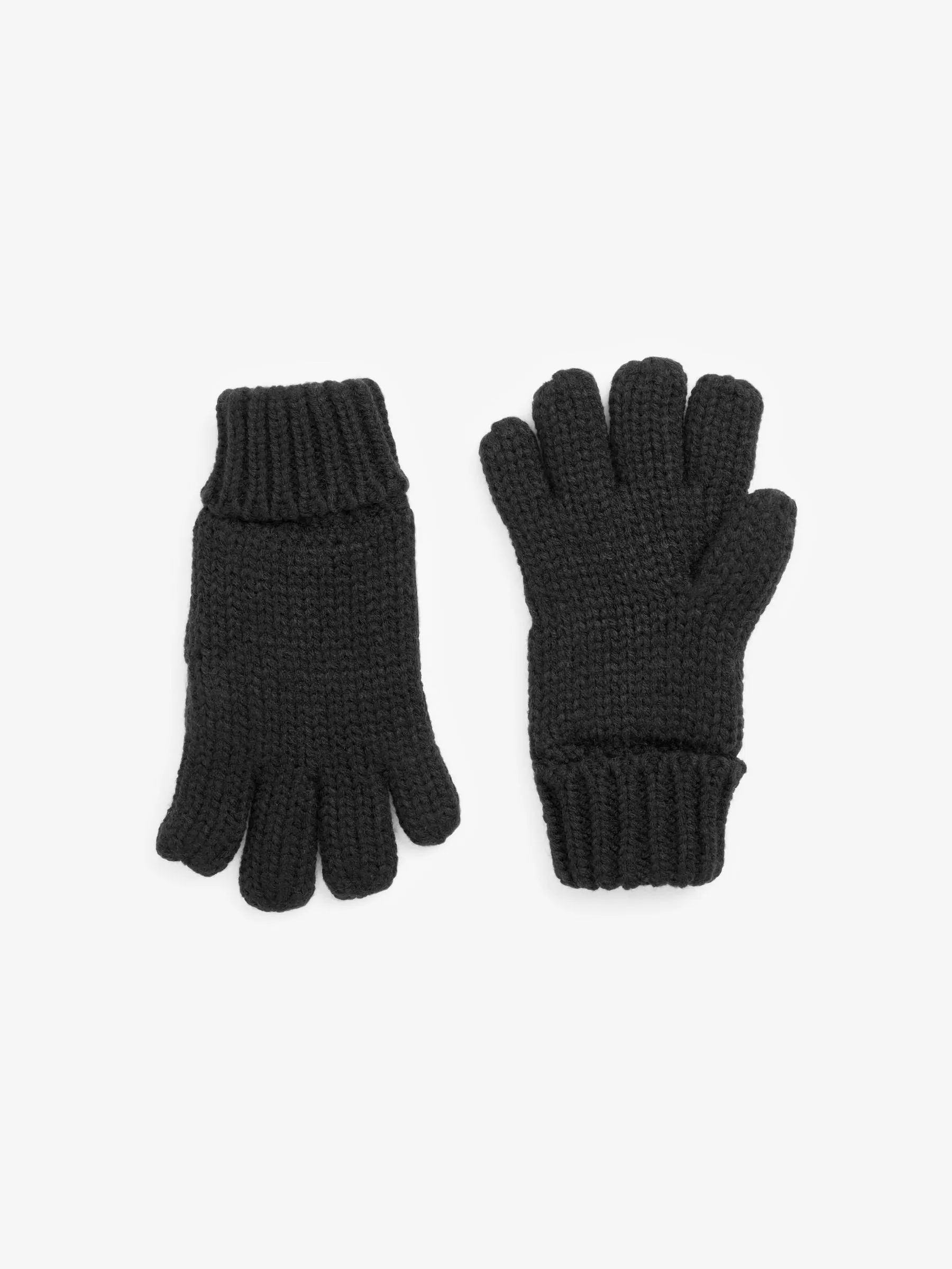 Black Knitted Hat, Gloves and Scarf 3 Piece Set (3-16yrs)