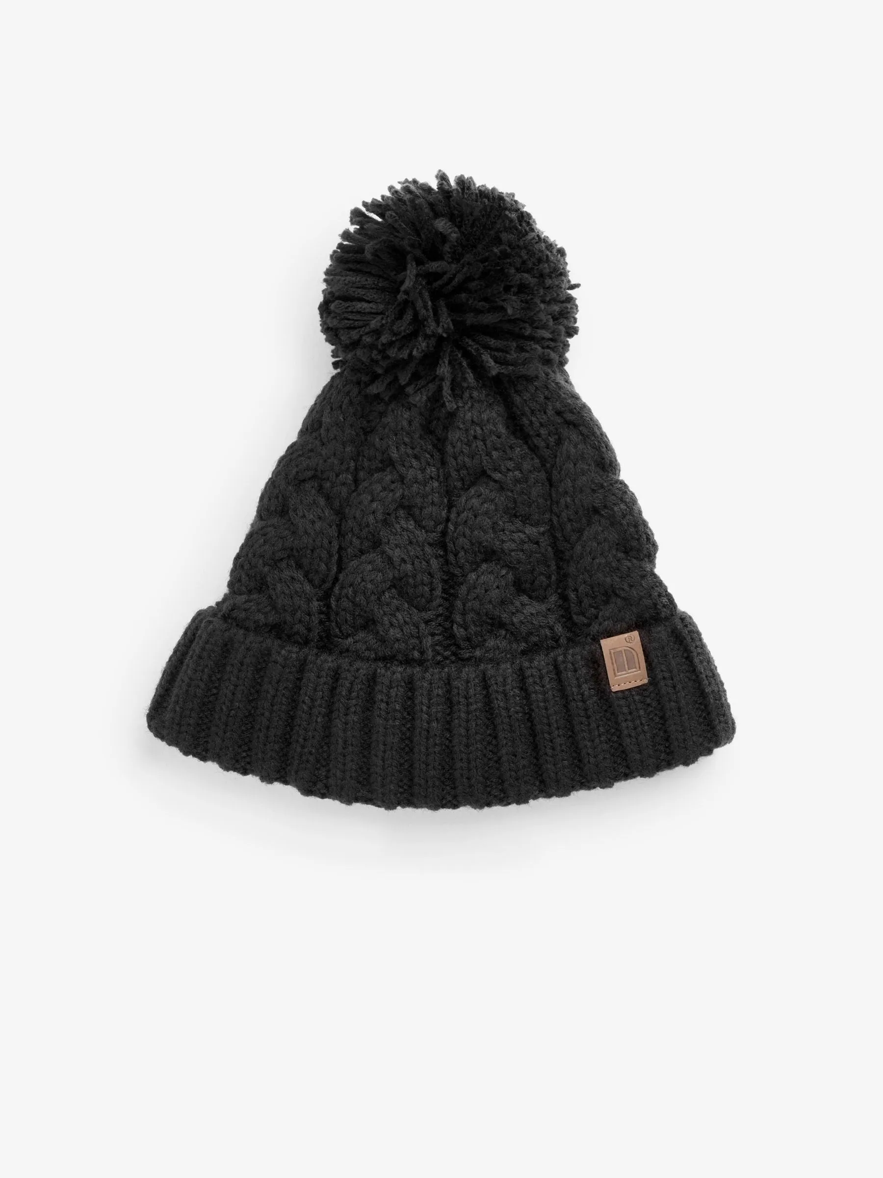 Black Knitted Hat, Gloves and Scarf 3 Piece Set (3-16yrs)