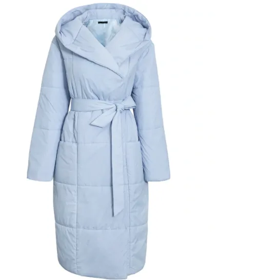 Casual Light Blue Autumn Winter Women