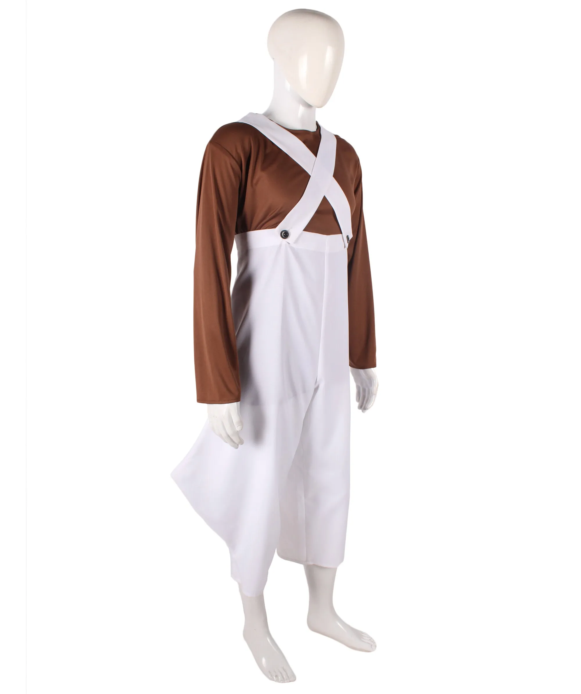 Chocolate Factory Worker Costume | Best for Halloween | Flame-retardant Synthetic Fiber