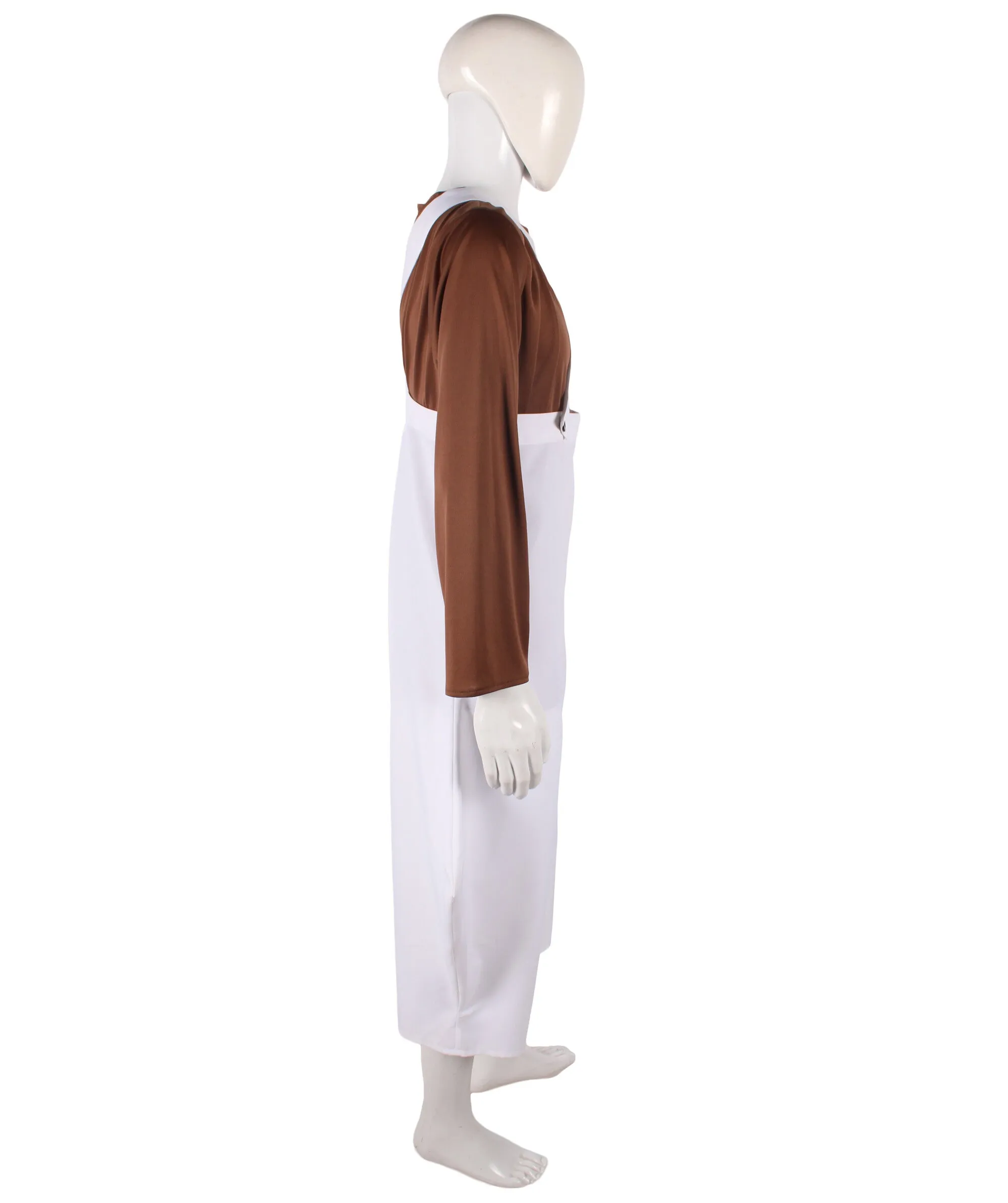 Chocolate Factory Worker Costume | Best for Halloween | Flame-retardant Synthetic Fiber