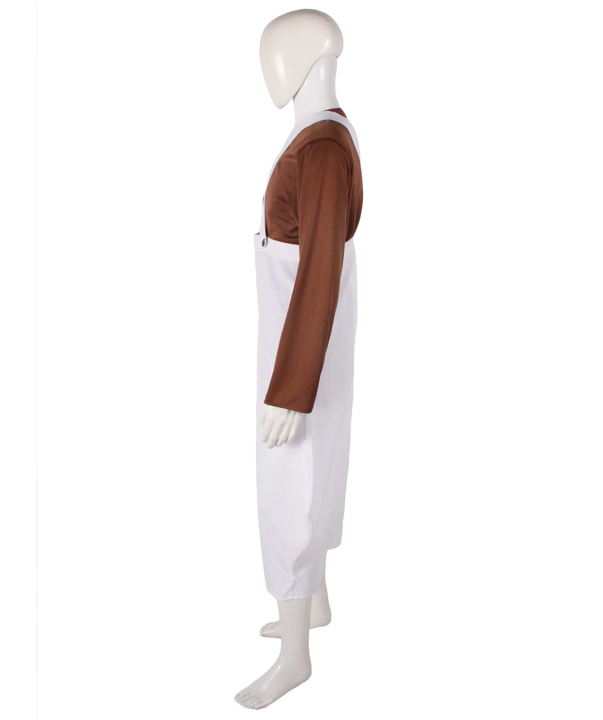 Chocolate Factory Worker Costume | Best for Halloween | Flame-retardant Synthetic Fiber
