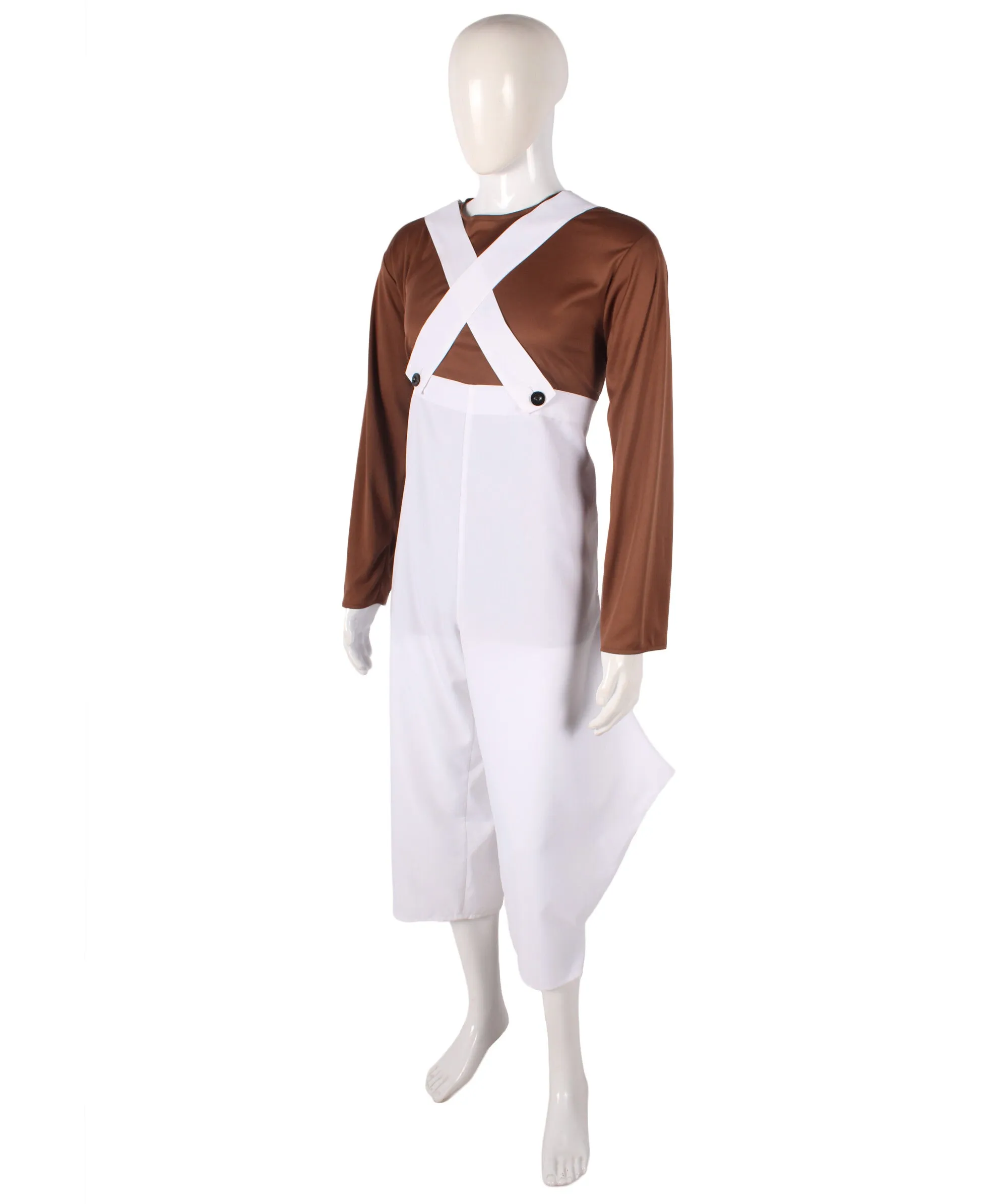 Chocolate Factory Worker Costume | Best for Halloween | Flame-retardant Synthetic Fiber