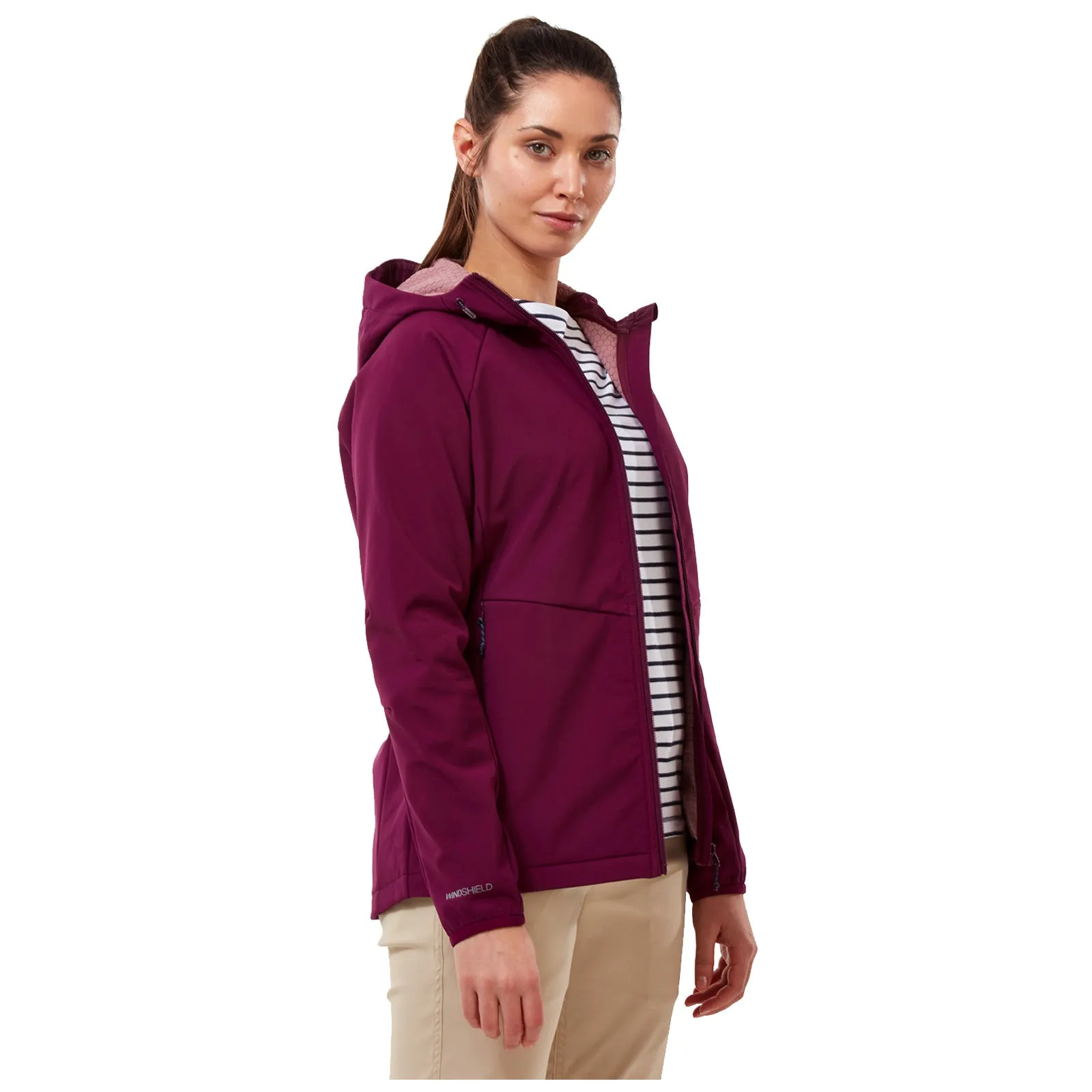 Craghoppers Ladies Kalti Weatherproof Hooded Softshell Jacket