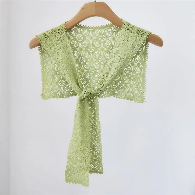 Crochet Knit Light Scarf