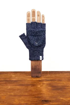 Denim Melange Convertible Fingerless 'Glomitt'