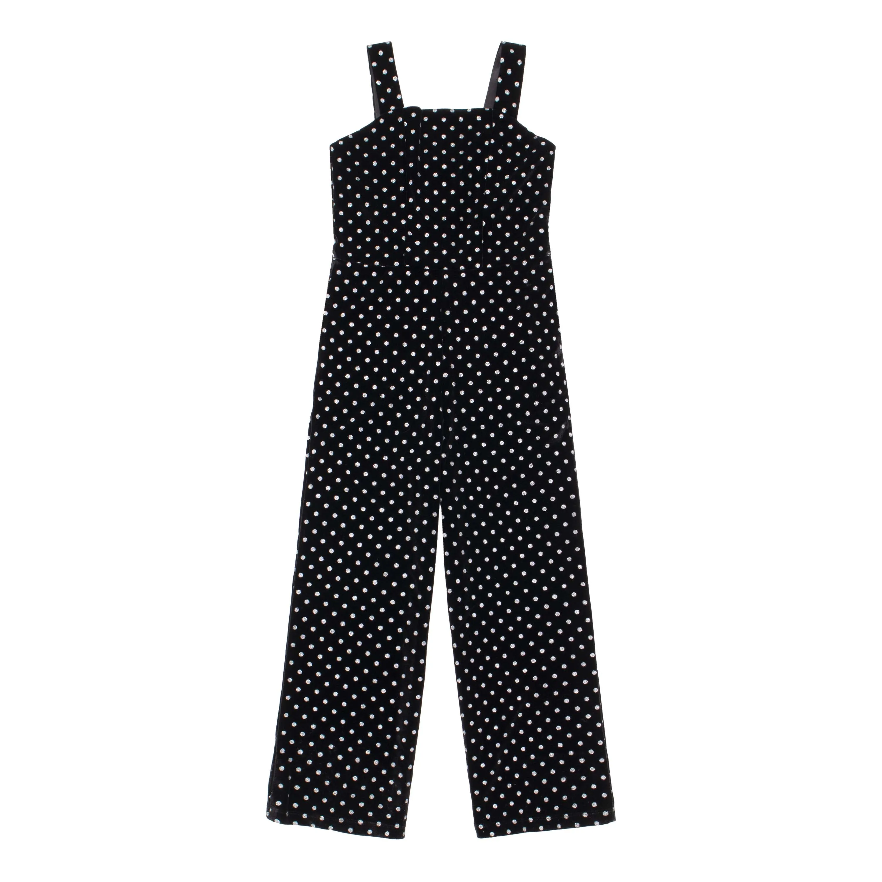 Dot Velour Jumpsuit