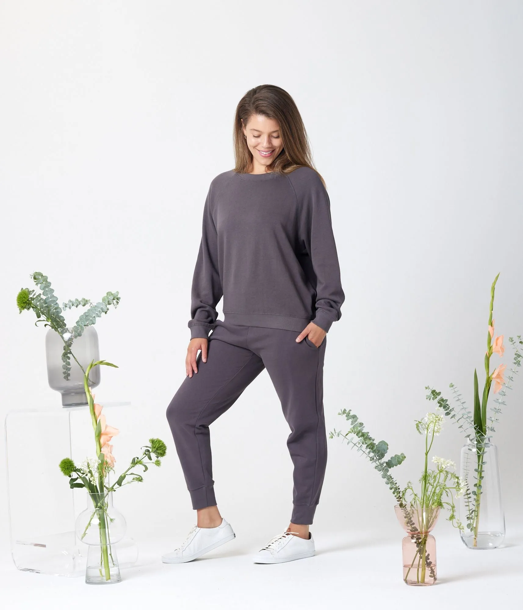 Everly Pant in Charcoal