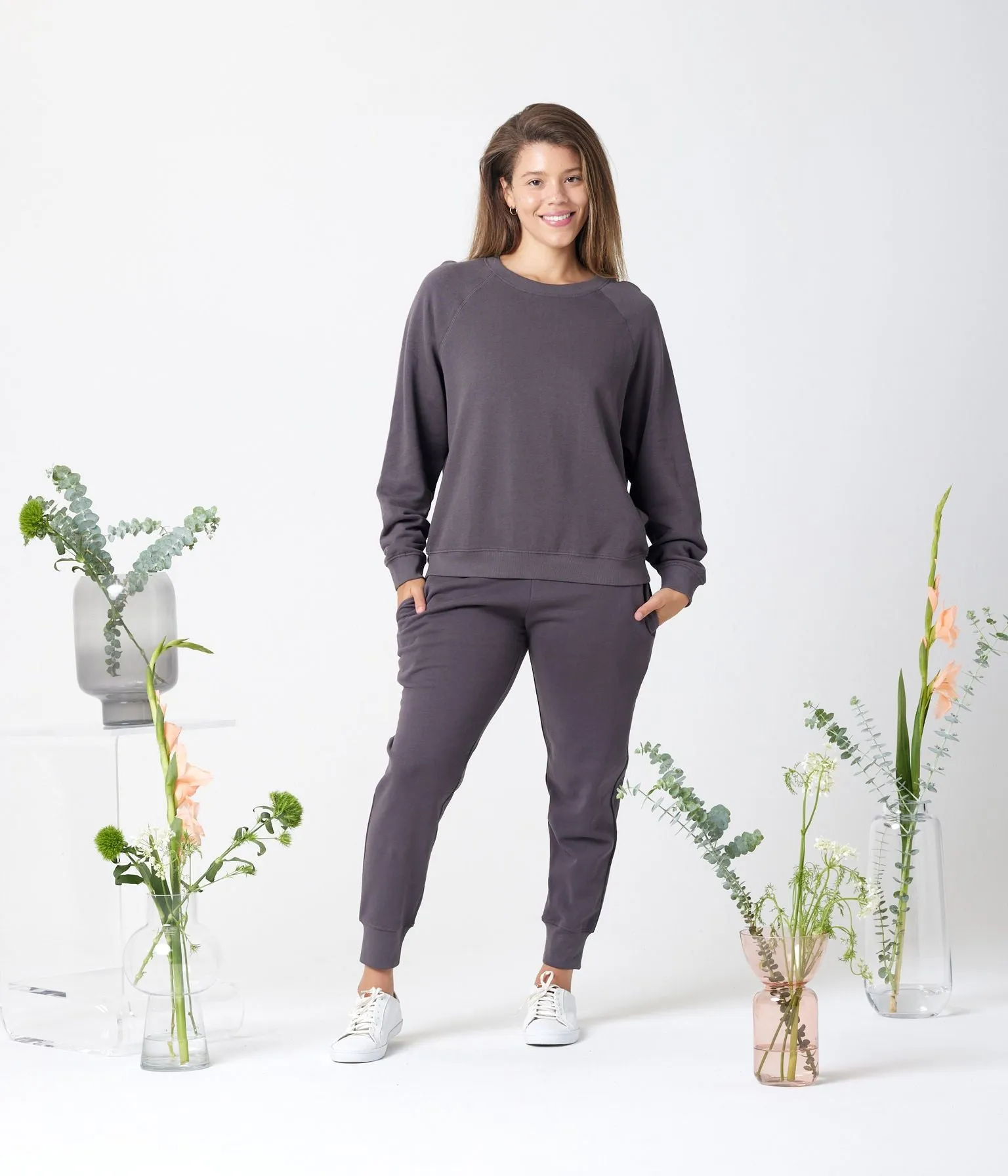 Everly Pant in Charcoal