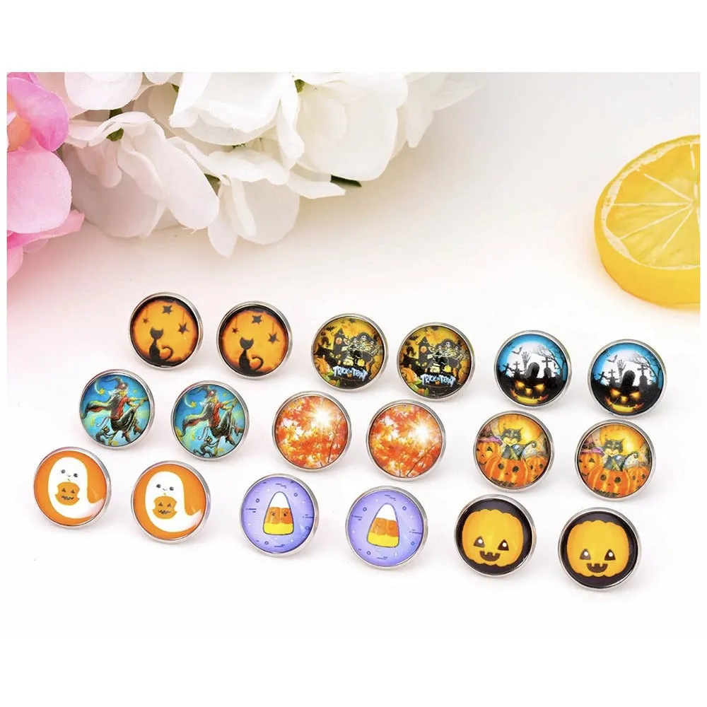 Halloween Stud Earrings - Stainless Steel