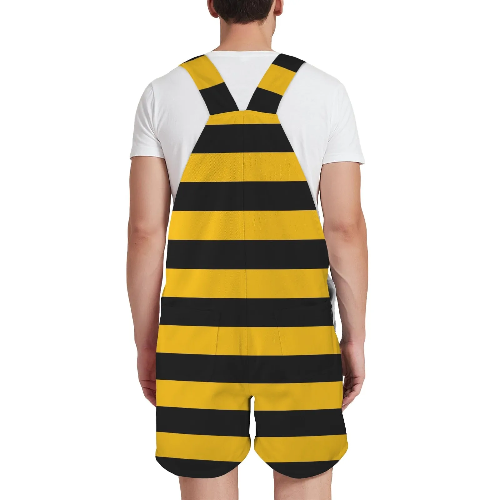 honeybee Unisex Shorts Suspender Jumpsuit