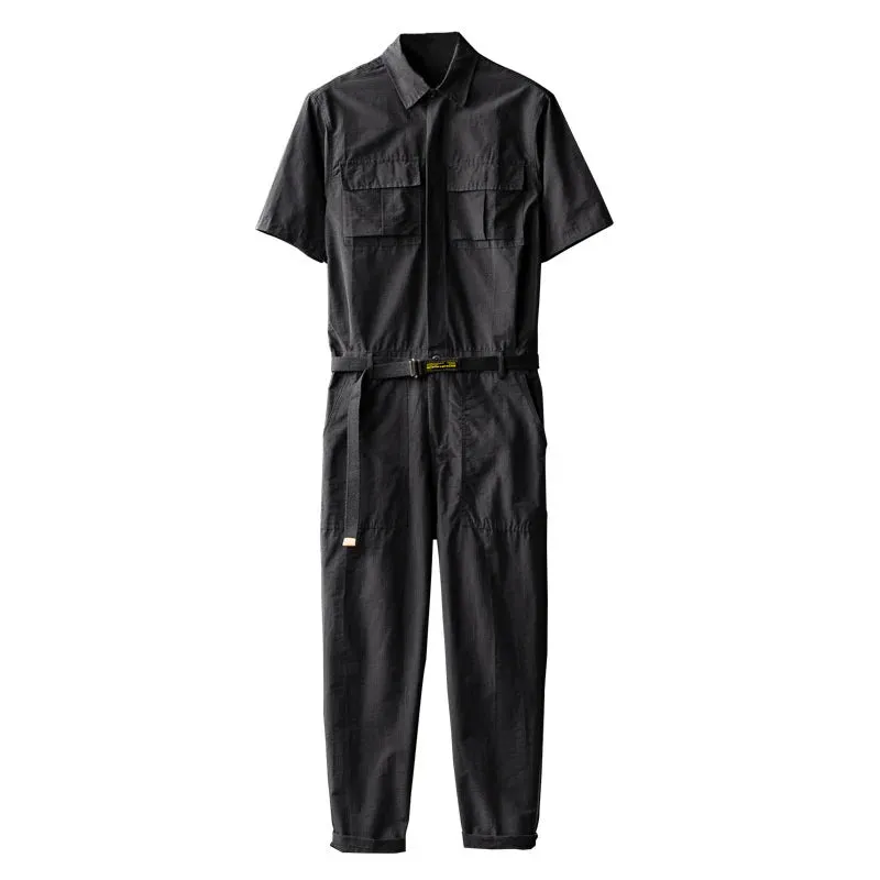 Men's High Streetwear Stylish Workwear Jumpsuit