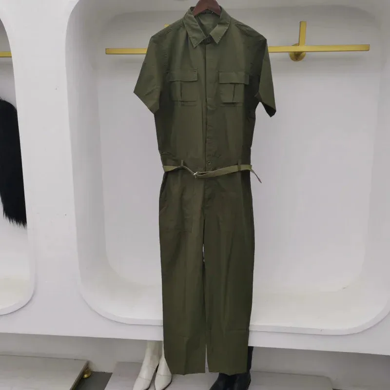 Men's High Streetwear Stylish Workwear Jumpsuit