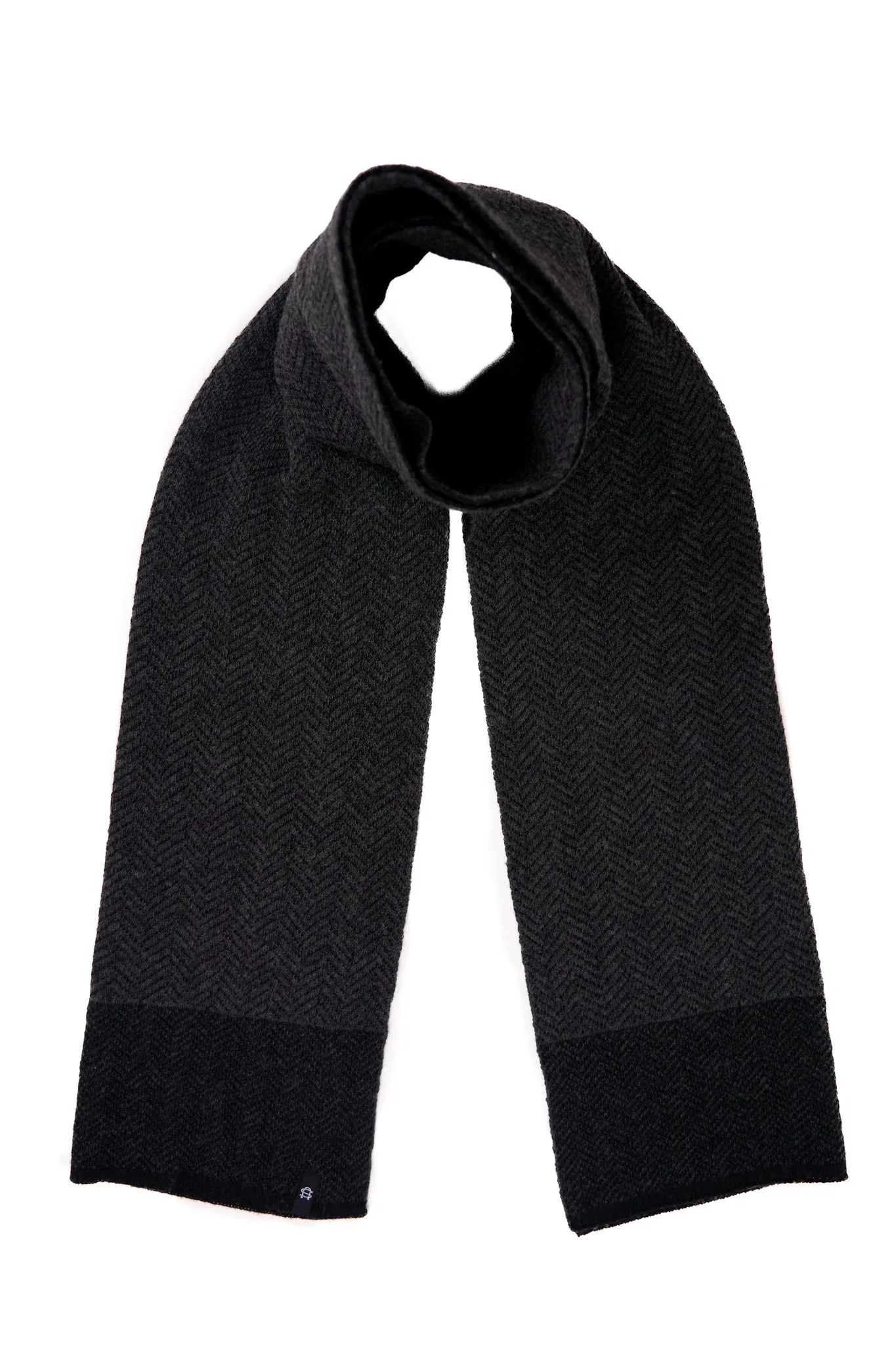 NEW Black Merino Wool and Recycled Polyester Terminal 4 Scarf