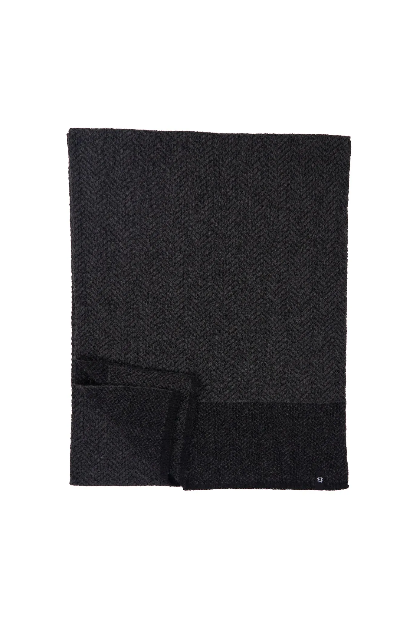 NEW Black Merino Wool and Recycled Polyester Terminal 4 Scarf