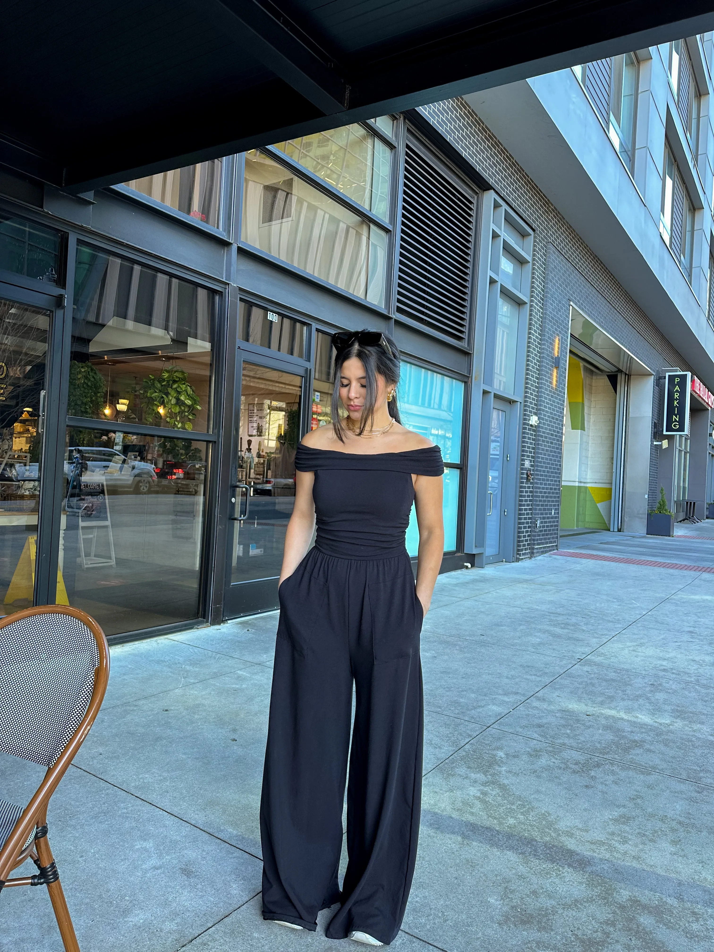 On-The-Go Black Jumpsuit