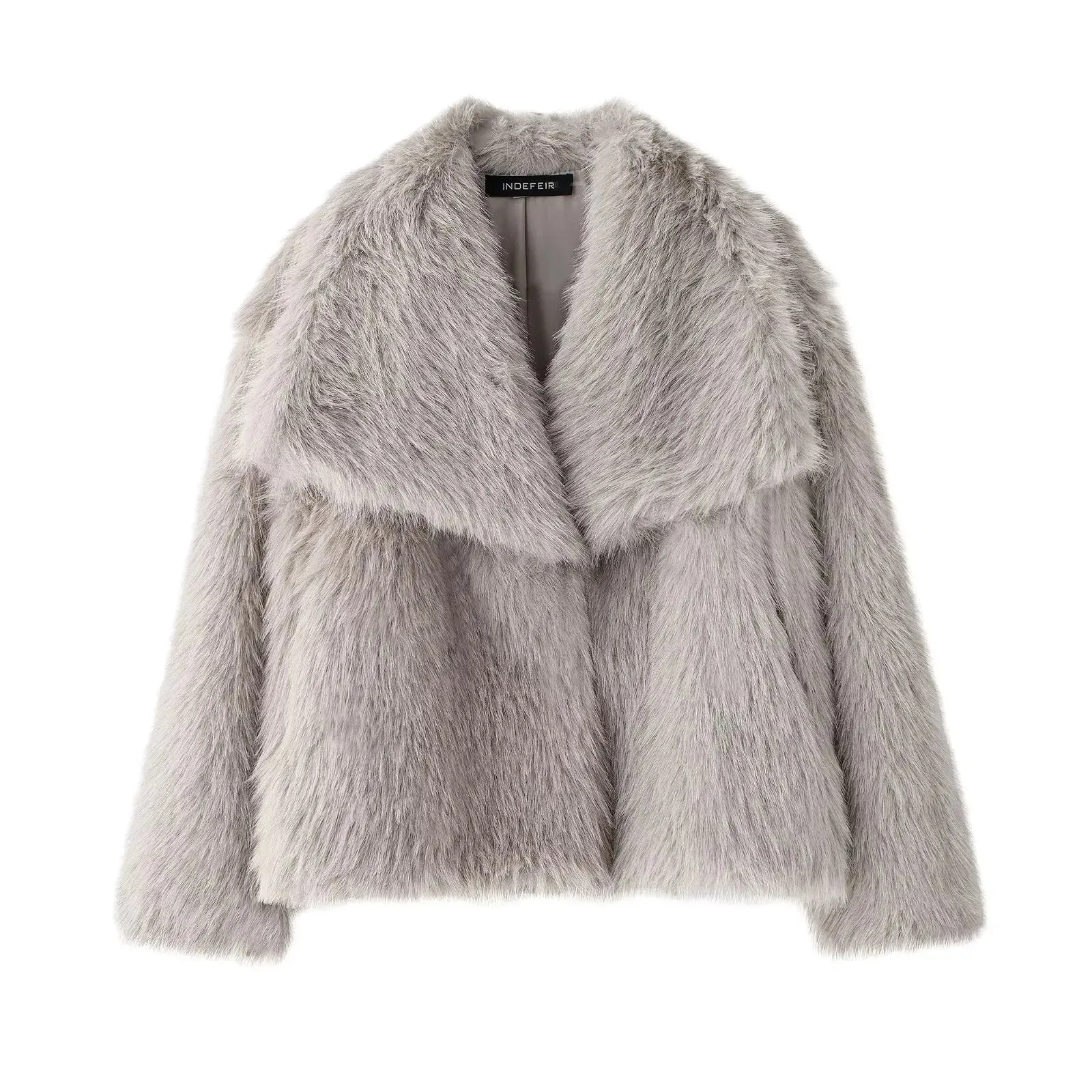 ONKOGENE Metall Farbe Pailletten Gewebte Jacke Für Frauen Lose Stehkragen Langarm Mantel 2023 Herbst Winter Chic Weibliche Oberbekleidung